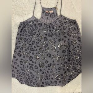 Rebecca Taylor Gray Embellished Camisole